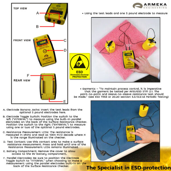 Sueface Resistance Meter Armeka AE-780A