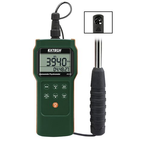 เครื่องวัดความเร็วลม CMM/CFM Anemometer/Psychrometer Datalogger รุ่น AN340