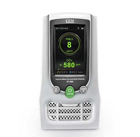 เครื่องวัดฝุ่นละอองในอากาศ PM2.5 และ HCHO, TVOC Detector รุ่น DT-9680