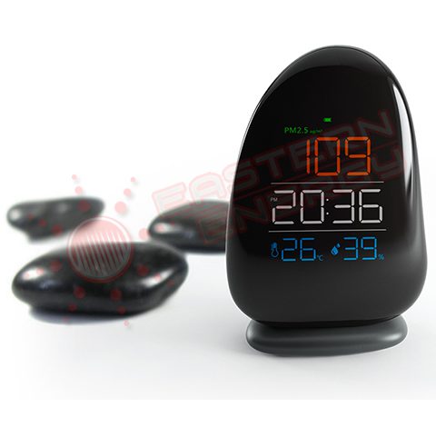 เครื่องวัดฝุ่น PM2.5 อุณหภูมิ/ความชื้น/นาฬิกา Air Quality Monitor รุ่น A8
