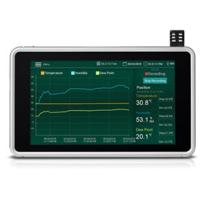 เครื่องวัดอุณหภูมิและบันทึกอุณหภูมิ Humidity Temperature Chart Recorder หน้าจอแบบสัมผัส RH550