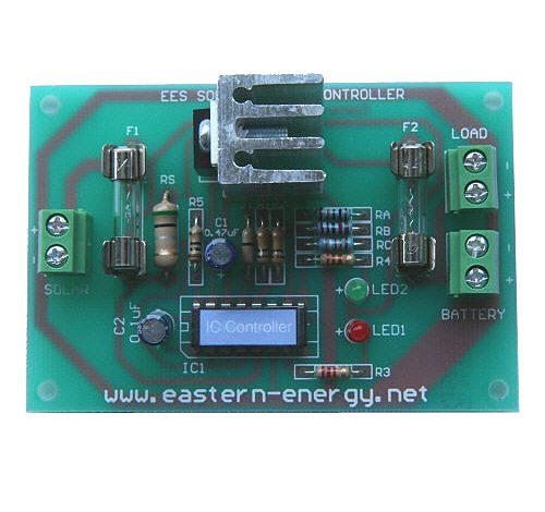 ชุดลงปริ้นท์ โซล่าชาร์จเจอร์ เครื่องควบคุมการชาร์จไฟ ขนาด 1A/12V