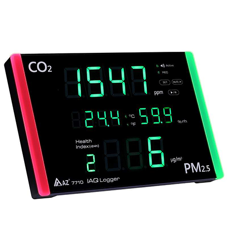 7710 AZ เครื่องวัดก๊าซ CO2 PM2.5, Humidity, Temp.